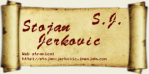 Stojan Jerković vizit kartica
